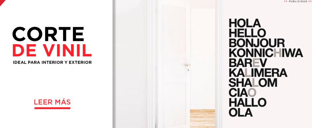 Corte de vinil: Ideal para interior y exterior